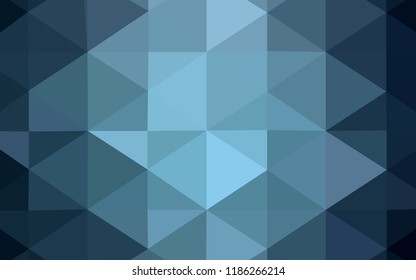 Light BLUE vector polygonal template. Shining polygonal illustration, which consist of triangles. Brand-new style for your business design.