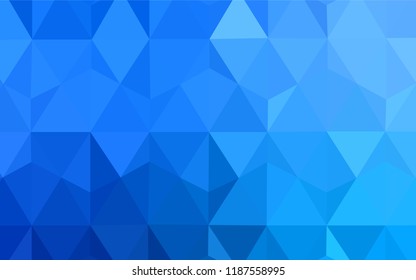 Light BLUE vector polygonal template. A completely new color illustration in a polygonal style. A completely new design for your leaflet.