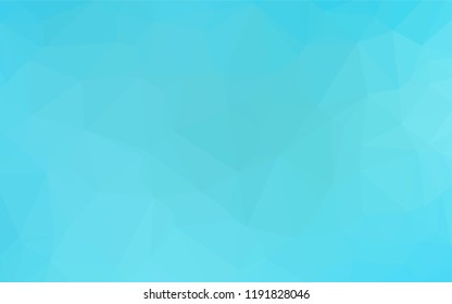 Light BLUE vector polygonal template. Colorful abstract illustration with gradient. Triangular pattern for your business design.