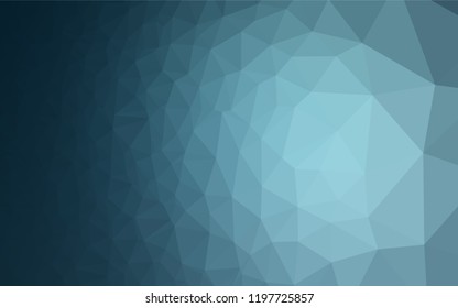 Light BLUE vector polygonal template. Geometric illustration in Origami style with gradient.  A new texture for your design.