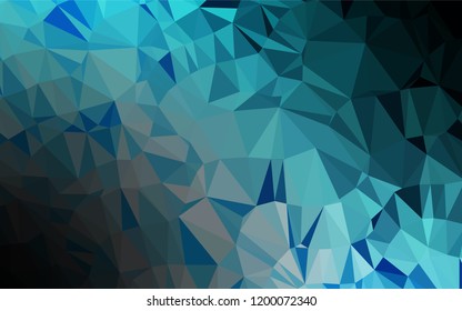 Light BLUE vector polygonal template. A sample with polygonal shapes. The template can be used as a background for cell phones.