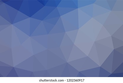 Light BLUE vector polygonal template. An elegant bright illustration with gradient. The elegant pattern can be used as part of a brand book.