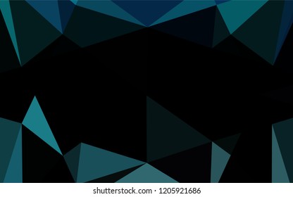 Light BLUE vector polygonal template. Brand new colored illustration in blurry style with gradient. The completely new template can be used for your brand book.