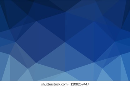 Light BLUE vector polygonal template. Modern geometrical abstract illustration with gradient. A completely new design for your business.