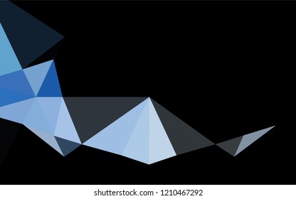Light BLUE vector polygonal template. A vague abstract illustration with gradient. A completely new template for your business design.