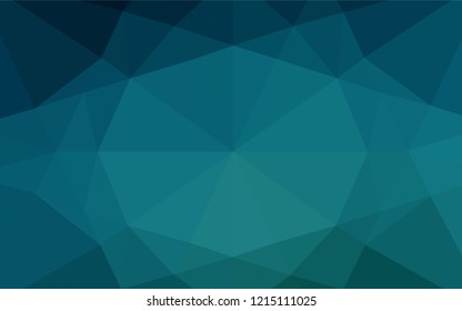Light BLUE vector polygonal template. Brand new colored illustration in blurry style with gradient. A completely new template for your business design.