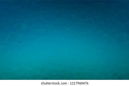 Light BLUE vector polygonal template. Geometric illustration in Origami style with gradient.  Brand new design for your business.