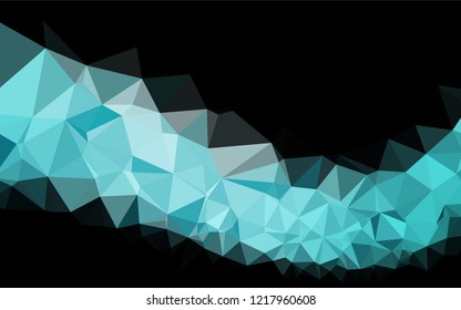 Light BLUE vector polygonal template. An elegant bright illustration with gradient. Brand new style for your business design.