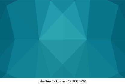 Light BLUE vector polygonal template. A sample with polygonal shapes. Brand new design for your business.
