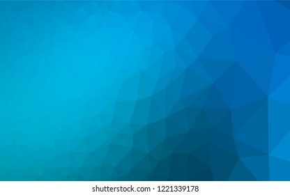 Light BLUE vector polygonal template. Brand new colored illustration in blurry style with gradient. A completely new design for your business.