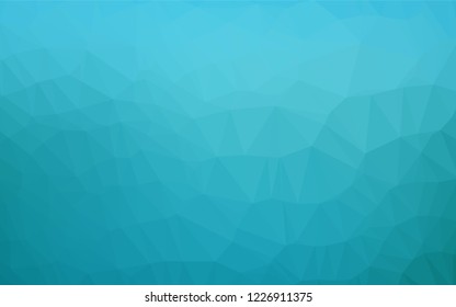 Light BLUE vector polygonal template. Modern geometrical abstract illustration with gradient. The textured pattern can be used for background.