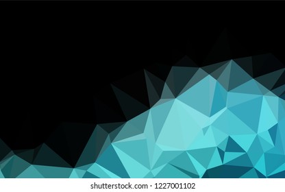 Light BLUE vector polygonal template. Creative geometric illustration in Origami style with gradient. A completely new design for your business.