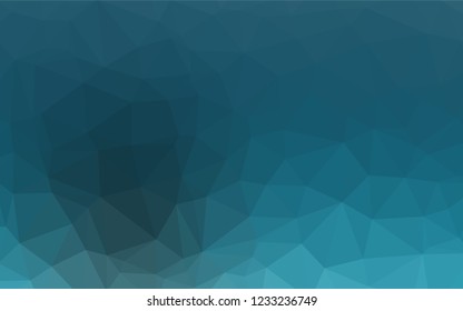 Light BLUE vector polygonal template. Creative geometric illustration in Origami style with gradient. The elegant pattern can be used as part of a brand book.