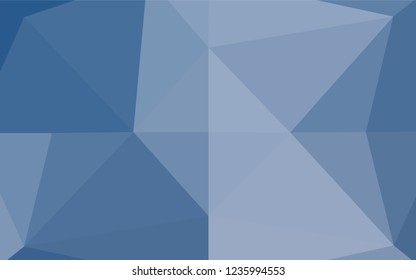 Light BLUE vector polygonal template. Modern geometrical abstract illustration with gradient. The polygonal design can be used for your web site.