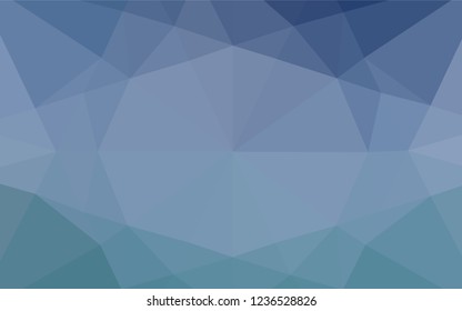 Light BLUE vector polygonal template. Triangular geometric sample with gradient.  A completely new template for your business design.
