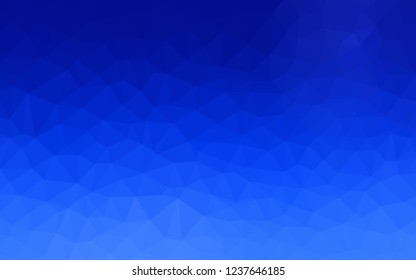 Light BLUE vector polygonal template. Geometric illustration in Origami style with gradient.  Pattern for a brand book's backdrop.