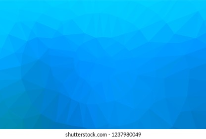 Light BLUE vector polygonal template. Shining colored illustration in a Brand new style. The template can be used as a background for cell phones.