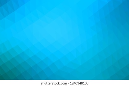 Light BLUE vector polygonal template. An elegant bright illustration with gradient. The elegant pattern can be used as part of a brand book.