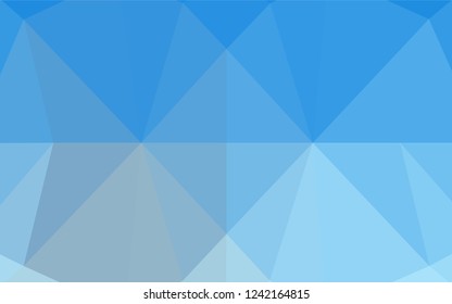 Light BLUE vector polygonal template. Colorful illustration in abstract style with gradient. The best triangular design for your business.