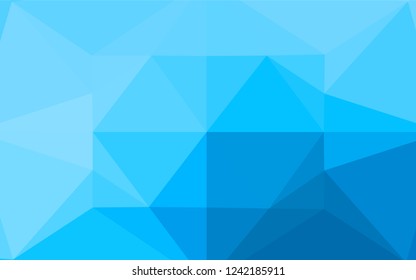 Light BLUE vector polygonal template. Colorful abstract illustration with gradient. The polygonal design can be used for your web site.
