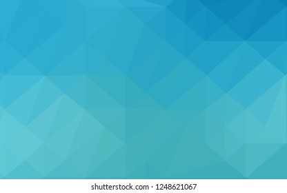 Light BLUE vector polygonal template. Creative illustration in halftone style with gradient. Brand new design for your business.