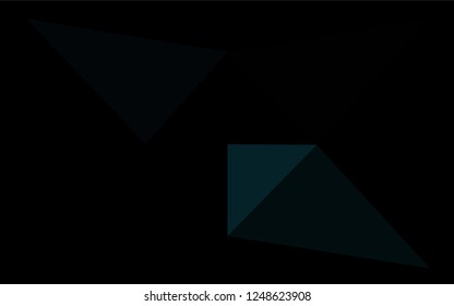 Light BLUE vector polygonal template. Creative geometric illustration in Origami style with gradient. The textured pattern can be used for background.