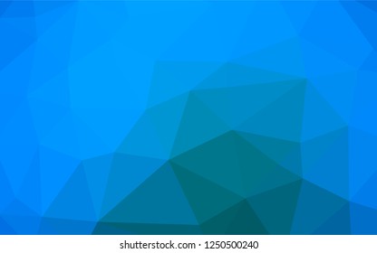 Light BLUE vector polygonal template. Shining colored illustration in a Brand new style. The elegant pattern can be used as part of a brand book.