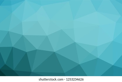 Light BLUE vector polygonal template. Glitter abstract illustration with an elegant design. The completely new template can be used for your brand book.