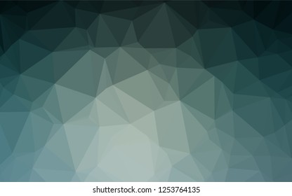 Light BLUE vector polygonal template. Brand new colored illustration in blurry style with gradient. The best triangular design for your business.