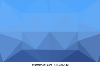 Light BLUE vector polygonal template. Glitter abstract illustration with an elegant design. Brand new style for your business design.