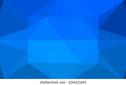 Light BLUE vector polygonal template. Colorful illustration in abstract style with gradient. Brand new style for your business design.