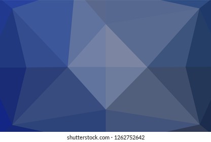 Light BLUE vector polygonal template. Modern geometrical abstract illustration with gradient. The textured pattern can be used for background.