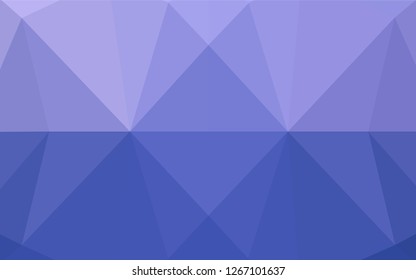 Light BLUE vector polygonal template. Colorful abstract illustration with gradient. The polygonal design can be used for your web site.