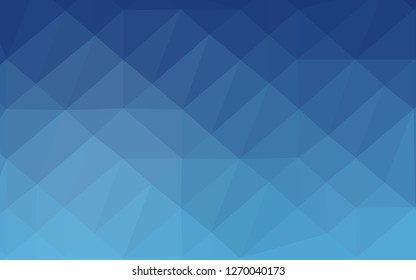 Light BLUE vector polygonal template. Shining colored illustration in a Brand new style. Completely new design for your business.