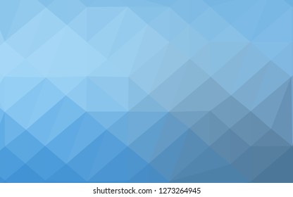 Light BLUE vector polygonal template. Glitter abstract illustration with an elegant design. Completely new design for your business.