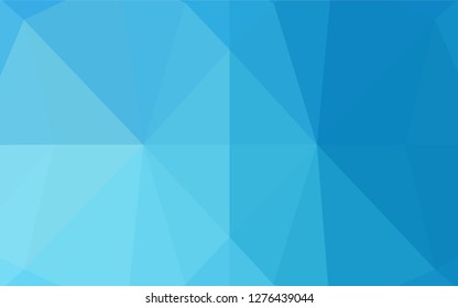 Light BLUE vector polygonal template. Shining colored illustration in a Brand new style. The elegant pattern can be used as part of a brand book.