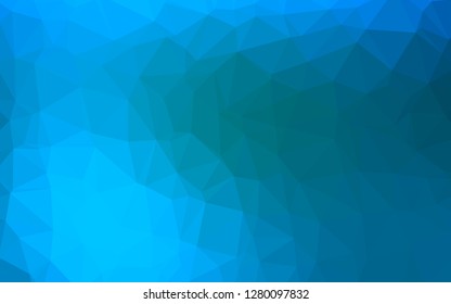 Light BLUE vector polygonal template. A sample with polygonal shapes. Polygonal design for your web site.