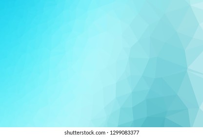 Light BLUE vector polygonal template. A sample with polygonal shapes. The best triangular design for your business.