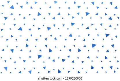 Light BLUE vector  polygonal template. Shining polygonal illustration, which consist of triangles. Brand new design for your business.