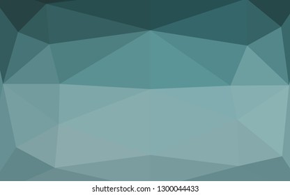Light BLUE vector polygonal template. Triangular geometric sample with gradient.  Elegant pattern for a brand book.