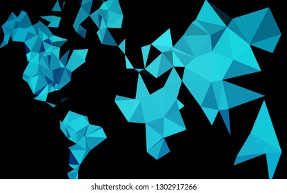 Light BLUE vector polygonal template. A completely new color illustration in a vague style. Textured pattern for background.