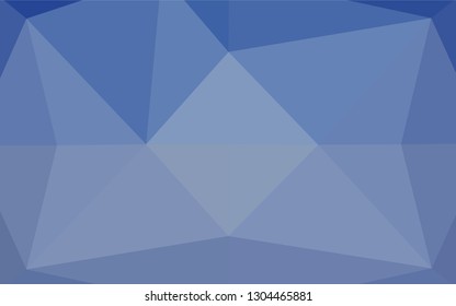 Light BLUE vector polygonal template. Modern geometrical abstract illustration with gradient. The textured pattern can be used for background.