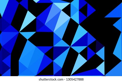 Light BLUE vector polygonal template. Shining colored illustration in a Brand new style. Completely new template for your business design.