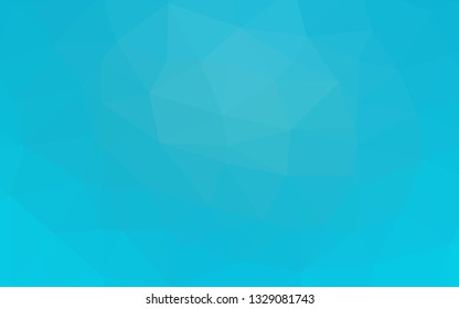 Light BLUE vector polygonal template. Geometric illustration in Origami style with gradient. New texture for your design.