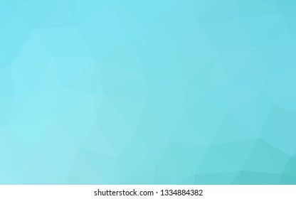 Light BLUE vector polygonal template. Colorful abstract illustration with gradient. Polygonal design for your web site.