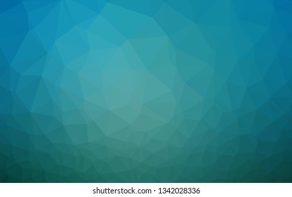 Light BLUE vector polygonal template. Brand new colorful illustration in with gradient. Brand new style for your business design.