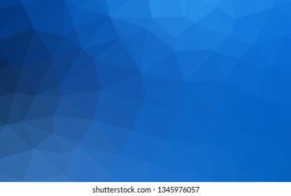 Light BLUE vector polygonal template. Shining colored illustration in a Brand new style. Polygonal design for your web site.