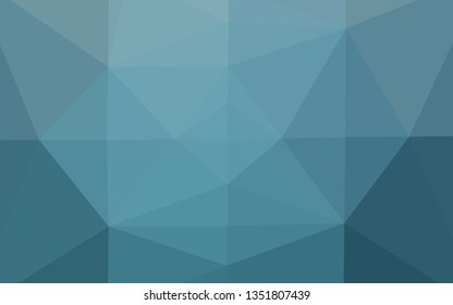 Light BLUE vector polygonal template. Colorful abstract illustration with gradient. Elegant pattern for a brand book.