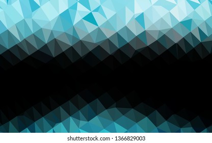 Light BLUE vector polygonal template. Colorful abstract illustration with gradient. Brand new design for your business.