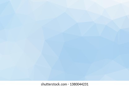 Light BLUE vector polygonal template. A vague abstract illustration with gradient. Textured pattern for background.